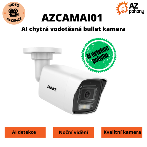 AZCAMAI01 - chytrá vodotěsná AI bullet kamera
